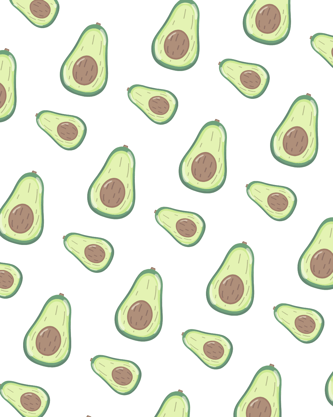 Avocado pattern background